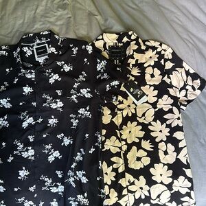 Denim & Flower Short Sleeve Button Downs (x2) - Men’s Size S